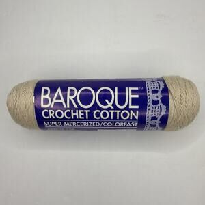 DMC Baroque Crochet Mercerized Cotton 158 Ecru 400 yd Skein Yarn Craft DIY Gift